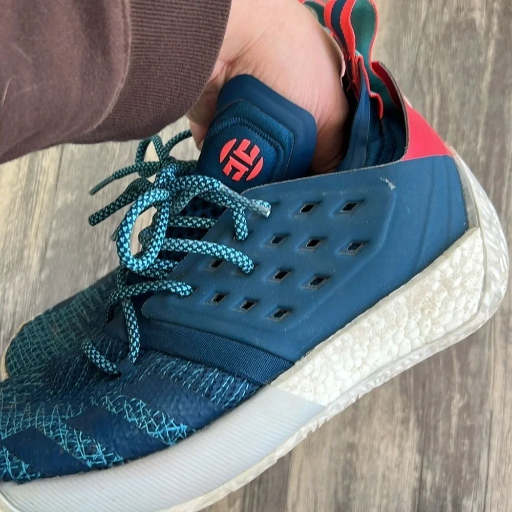 Adidas Harden Blue and red Athletic Sneakers men’s size 7.5